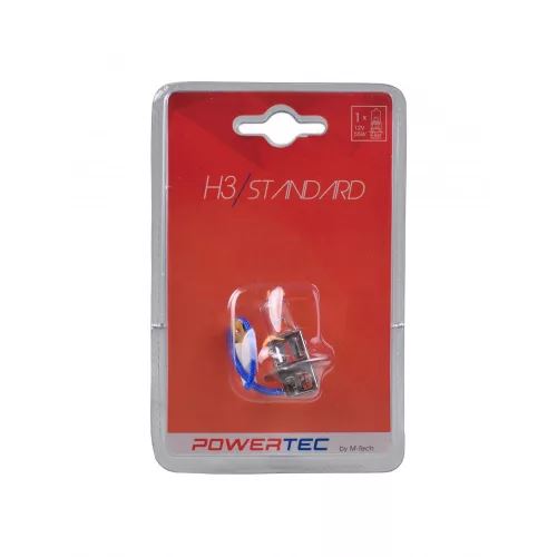 Powertec Standard H3 halogén izzó 12V (biszter) (72PTZ301B)
