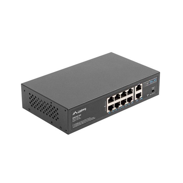 Lanberg RSFE-8P-2GE-120 8 portos PoE Switch