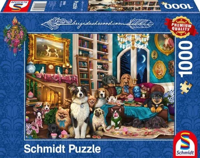 Schmidt Buli a könyvtárban 1000db-os puzzle (59988)