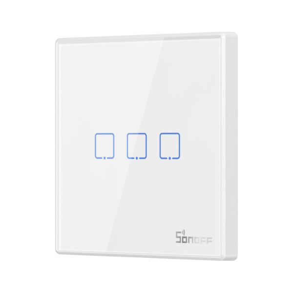 Sonoff T2 EU 3C RF háromgombos fali kapcsoló fehér (SON-KAP-T23RF) Sonoff T2 EU 3C RF háromgombos fali kapcsoló fehér (SON-KAP-T23RF)