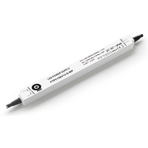 POS Power FTPC150V12-S-WP 12V/11A 132W IP66 vékony vízálló LED tápegység POS Power FTPC150V12-S-WP 12V/11A 132W IP66 vékony vízálló LED tápegység