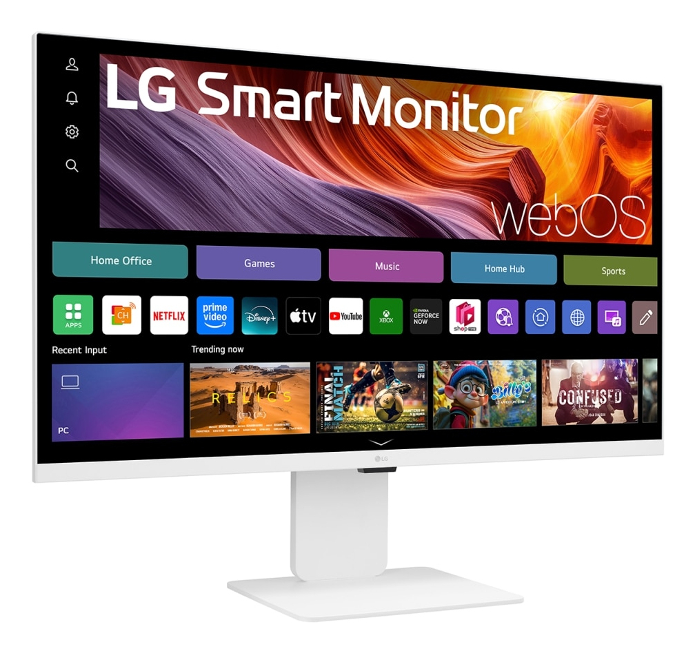 LG 31,5" 32U850SA-W.AEU Monitor - 3840x2160, 4K, LED, IPS, FreeSync, G-Sync, Pivot, Smart, Fehér