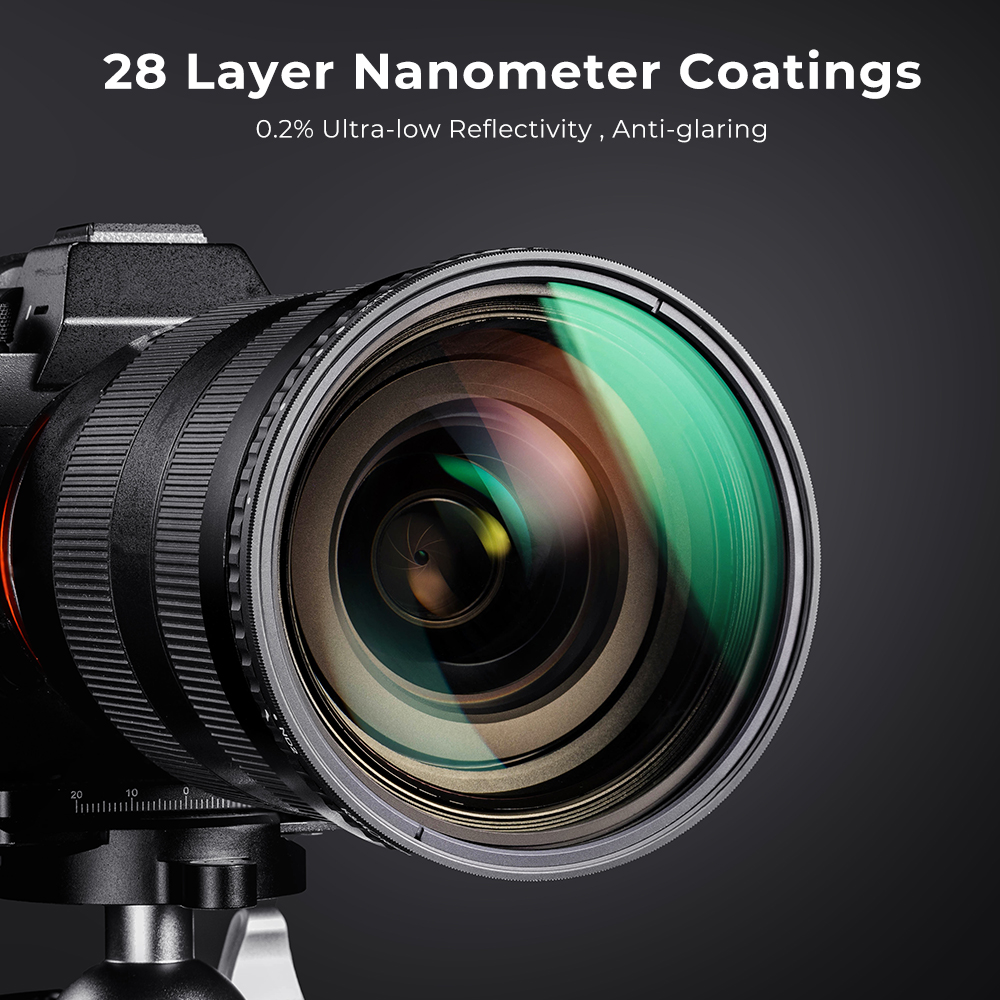 K&F Concept NANO-X, VARIO ND 2-32 szűrő, W/O Black cross, vízlep., karcálló, +3db törlőkendő, 62mm K&F Concept NANO-X, VARIO ND 2-32 szűrő, W/O Black cross, vízlep., karcálló, +3db törlőkendő, 62mm