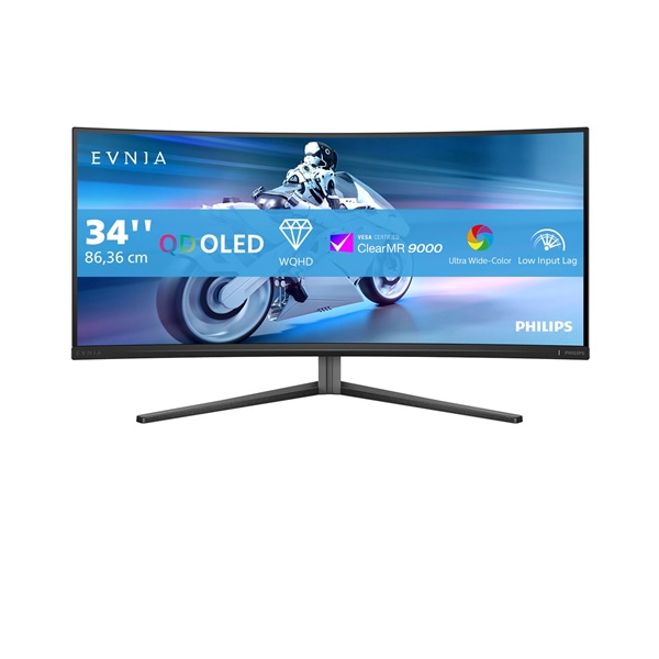 Philips EVNIA 34" 34M2C6500/00   Ívelt Gaming OLED monitor Philips EVNIA 34" 34M2C6500/00   Ívelt Gaming OLED monitor