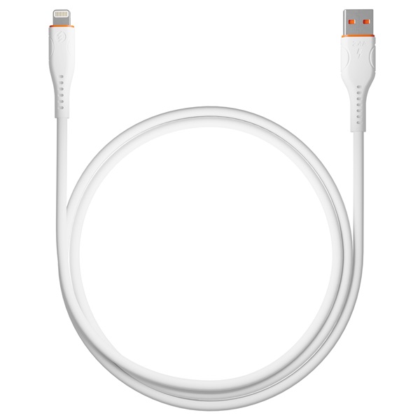 S-Link  SL-X207E  2A  12W  Gyorstöltés Lightning  adat+töltőkábel Fehér 