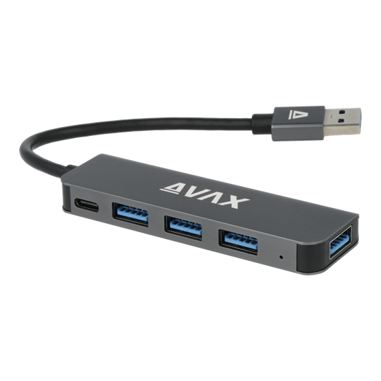 AVAX HB900 PRIME USB 3.0 - 4x3.0 USB HUB +CF töltés AVAX HB900 PRIME USB 3.0 - 4x3.0 USB HUB +CF töltés