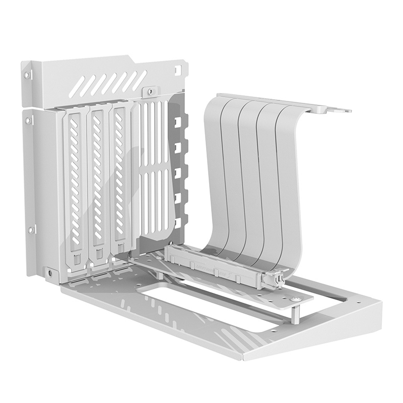 Darkflash DY470 számítógépház + 4 ventilátor + GPU konzol Fehér  