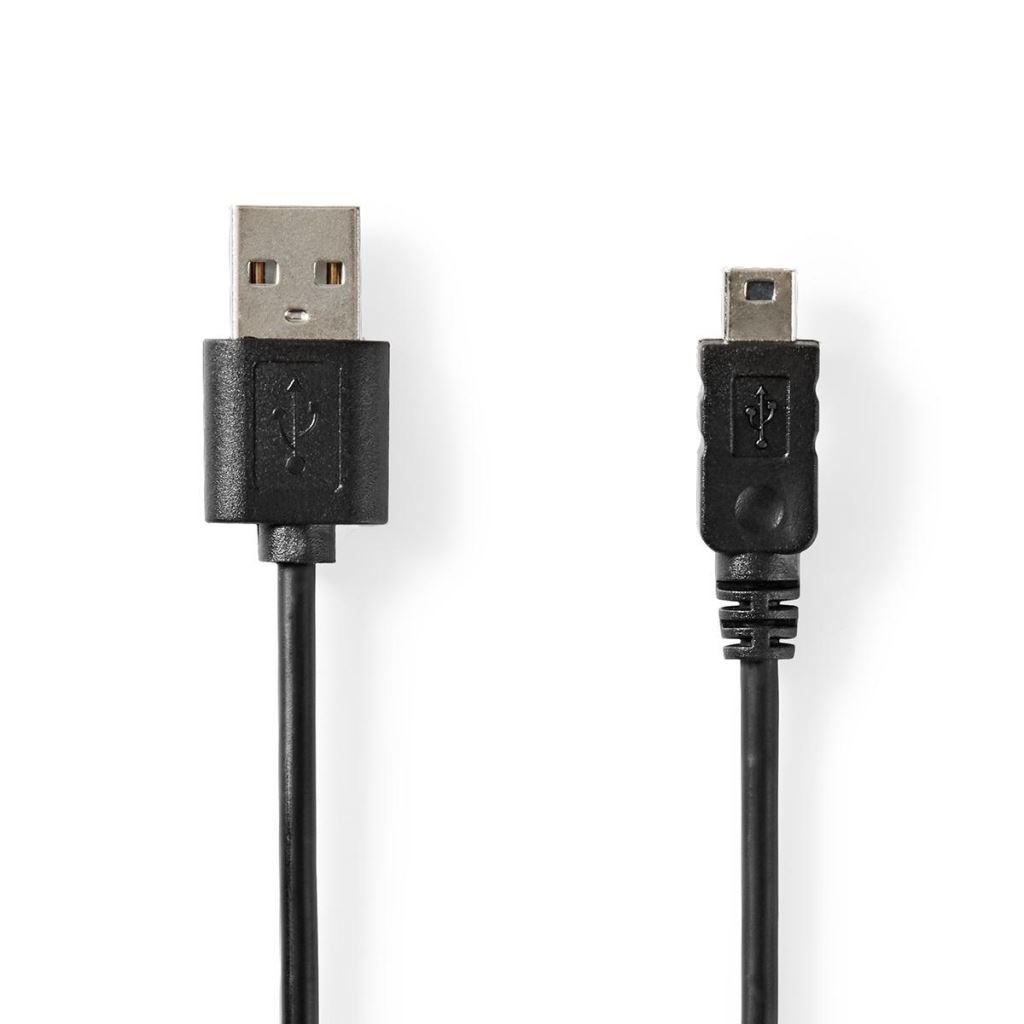 Nedis CCGT60300BK20 USB-A - USB Mini-B kábel 2m fekete Nedis CCGT60300BK20 USB-A - USB Mini-B kábel 2m fekete
