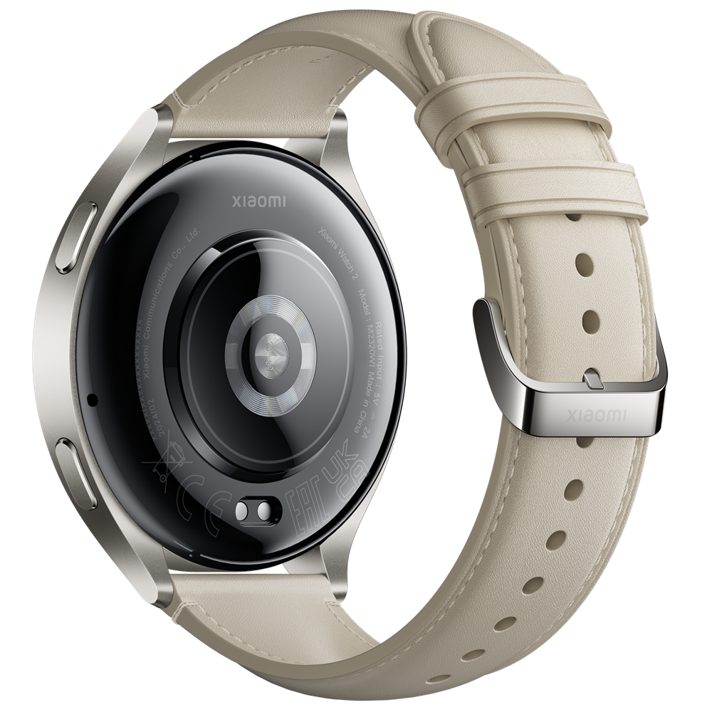 Xiaomi Watch 2 BHR9306GL Titán szürke tok fehér bőrszíjjal Okosóra 