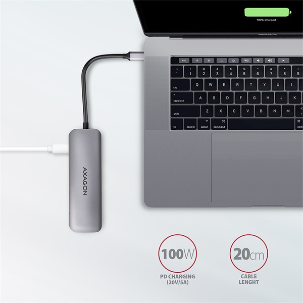 Axagon HMC-5 SuperSpeed USB-C combo 5in1 hub