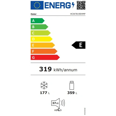 Haier HCW7819EHMP Side by Side hűtőszekrény - E energiaosztály