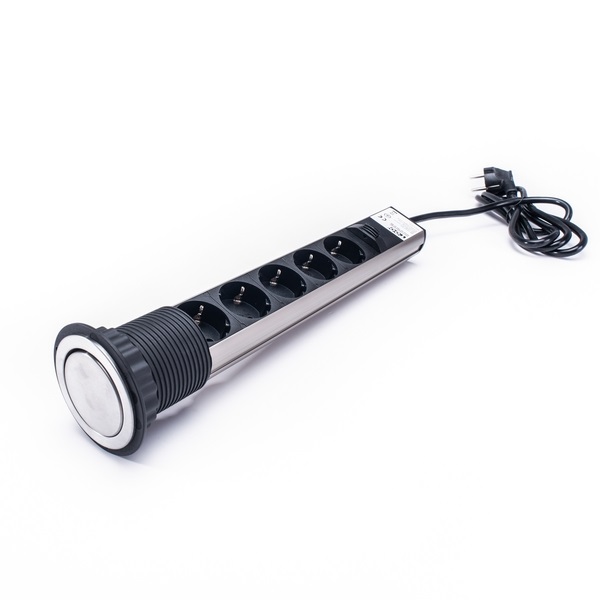 TOO PPS-311-5BR IP20, 5x 2P+F, szálcsiszolt asztalba süllyeszthető elosztó TOO PPS-311-5BR IP20, 5x 2P+F, szálcsiszolt asztalba süllyeszthető elosztó