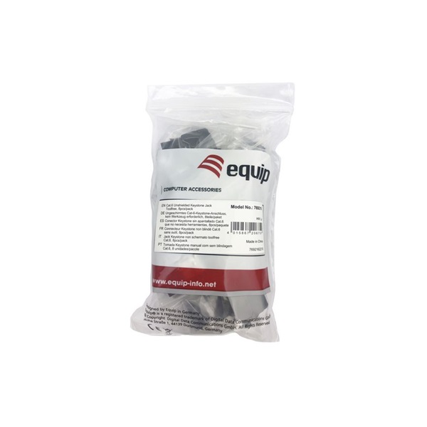 Equip Keystone 769216 Cat6 árnyékolatlan tool-free 8db/csomag Equip Keystone 769216 Cat6 árnyékolatlan tool-free 8db/csomag