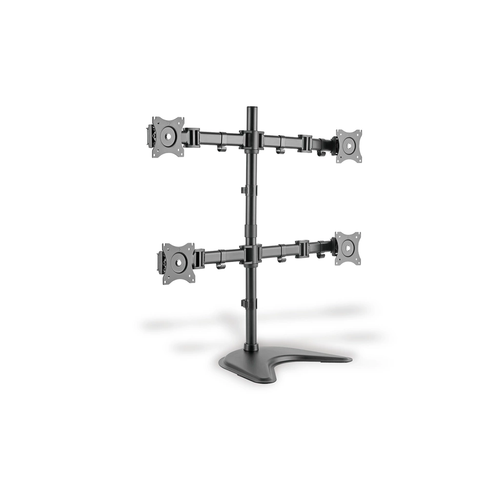 Digitus DA-90364 15"-27" Univerzális négymonitoros Asztali fémállvány Fekete