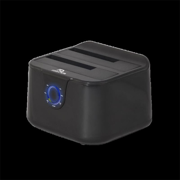 Advance  DUALDOCK CLONE 2.5" / 3.5" HDD/SSD Dokkoló Fekete 