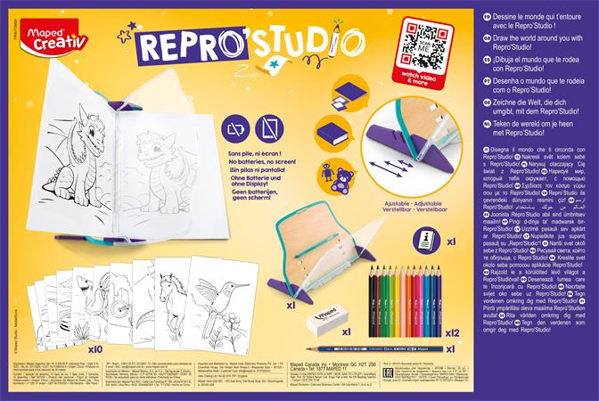 MAPED CREATIV Repro Studio Kreatív rajzkészlet, tükörkép technika