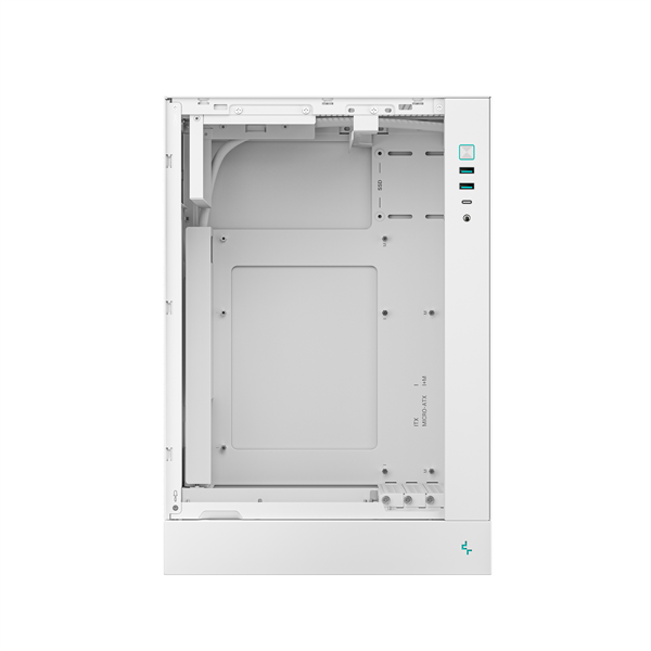 DeepCool Számítógépház - CH170 PLUS WH (Micro-ATX/Mini-ITX, 2xUSB3.0, Type-C, fehér)
