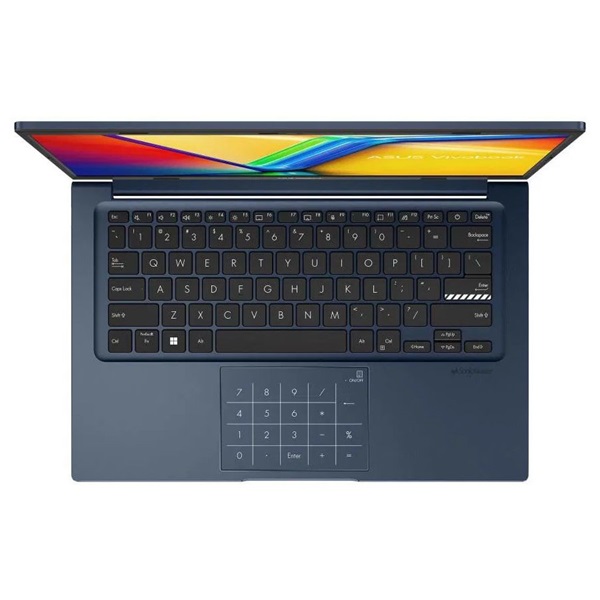 Asus Vivobook 14 X1404VA-EB571 14"FHD/Intel Core i5-1335U/8GB/512GB/Int.VGA/kék laptop Asus Vivobook 14 X1404VA-EB571 14"FHD/Intel Core i5-1335U/8GB/512GB/Int.VGA/kék laptop