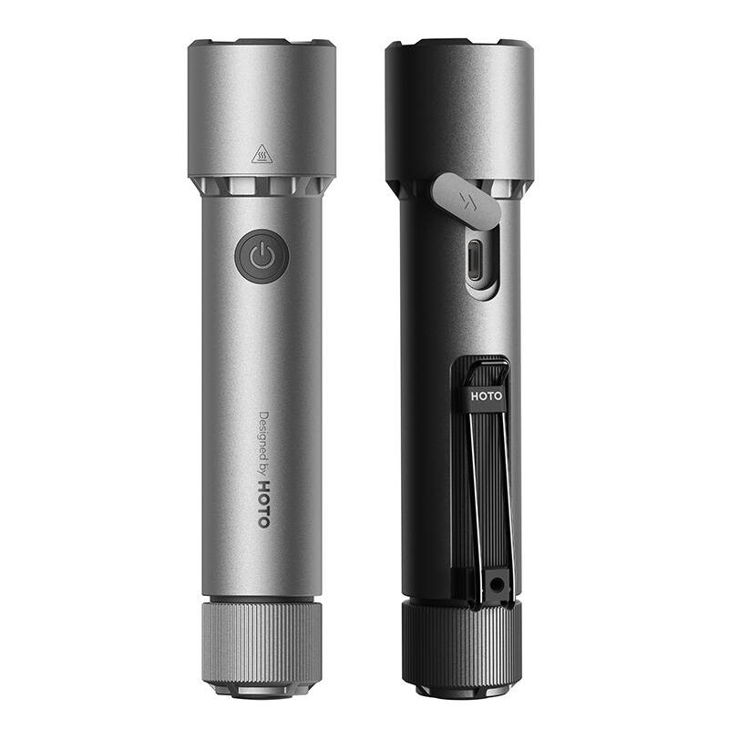 Tactical Flashlight HOTO QWSDT005, 2300lm, IP68, 3100mAh, USB-C