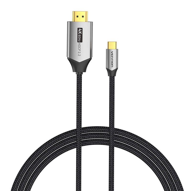 Vention USB-C - HDMI kábel 2m fekete (CRBBH) Vention USB-C - HDMI kábel 2m fekete (CRBBH)