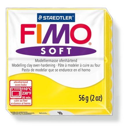 FIMO "Soft" gyurma 56g égethető citromsárga (8020-10) FIMO "Soft" gyurma 56g égethető citromsárga (8020-10)