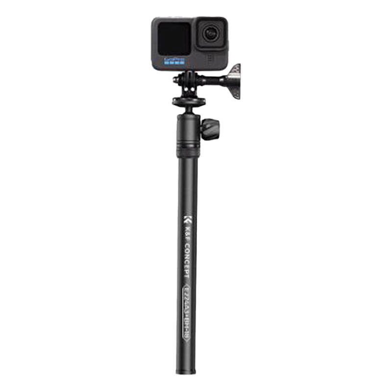 K&F Concept E224A3+BH-18 állvány, 170cm magasság, 4kg teherbírás, selfie bot, bluetooth kioldó