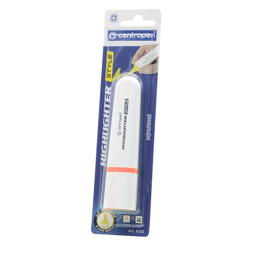 Centropen Szövegkiemelő 1-4,6mm, vágott hegyű,  6252 neon narancs (462526052)