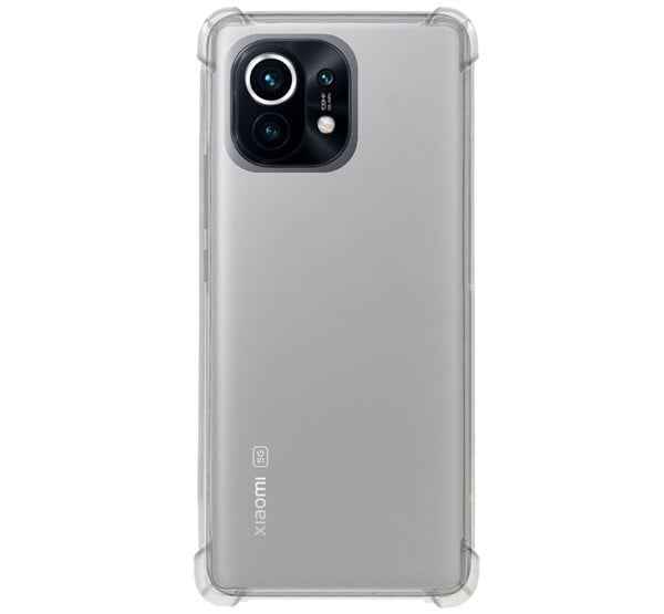 Szilikon telefonvédő (közepesen ütésálló, légpárnás sarok) ÁTLÁTSZÓ [Xiaomi Mi 11 5G]