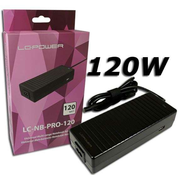 LC Power univerzális notebook töltő adapter 120W (LC-NB-PRO-120)