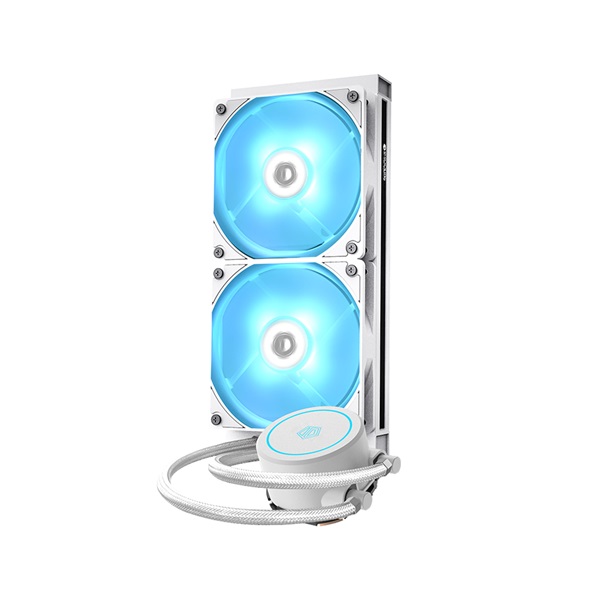 ID-Cooling    AURAFLOW X 240 EVO SNOW  2x12cm RGB LED CPU Water Cooler