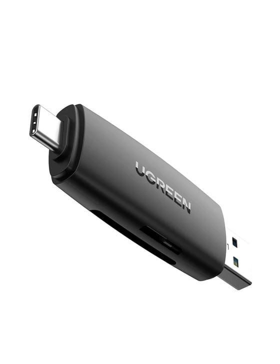 UGREEN CM304 2az1-ben USB-A és USB-C csatlakozós kártyaolvasó fekete (80191) UGREEN CM304 2az1-ben USB-A és USB-C csatlakozós kártyaolvasó fekete (80191)