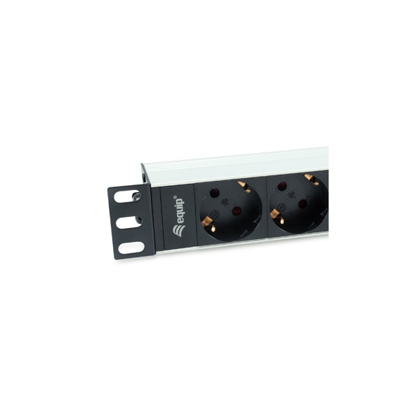 Equip 333310 4x Schuko Rack 1U Hálózati Elosztó Fekete Equip 333310 4x Schuko Rack 1U Hálózati Elosztó Fekete