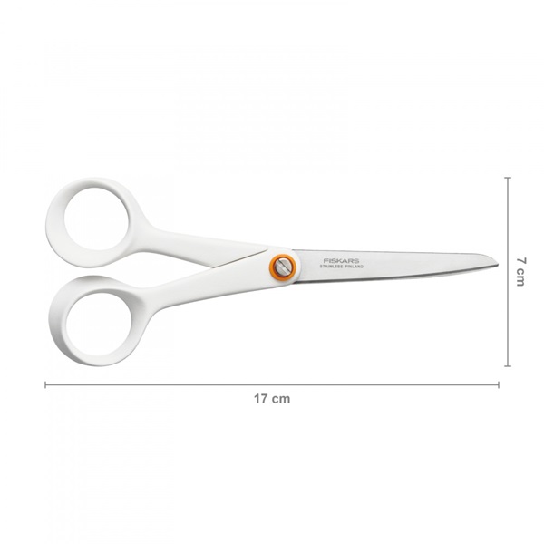 Fiskars 1020413 17 cm fehér általános olló Fiskars 1020413 17 cm fehér általános olló