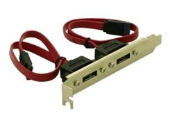 Delock  2x SATA --> 2x eSATA hátlapi kivezetés (DL65116) Delock  2x SATA --> 2x eSATA hátlapi kivezetés (DL65116)