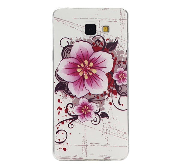 Szilikon telefonvédő (ultravékony, virág minta) FEHÉR [Samsung Galaxy A5 (2016) SM-A510F]
