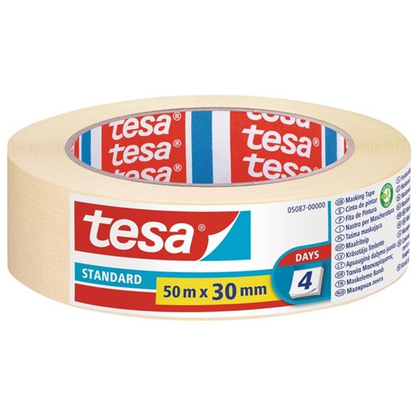 Tesa 5087 50mx30mm univerzális festő-, mázolószalag Tesa 5087 50mx30mm univerzális festő-, mázolószalag