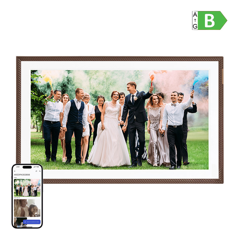 Arzopa D156 15.6" digitális képkeret Barna