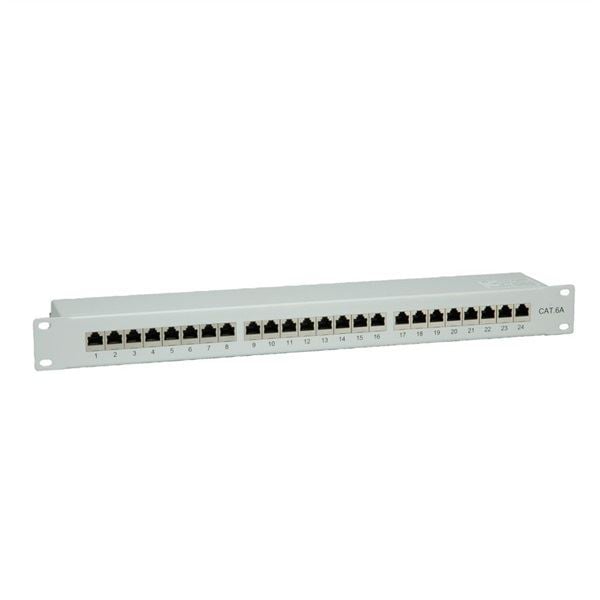Value STP CAT6a 24port patch panel szürke (26.99.0361-5) Value STP CAT6a 24port patch panel szürke (26.99.0361-5)