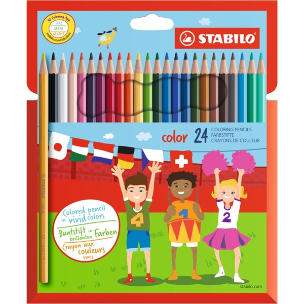 Stabilo Paul 24db-os vegyes színű színes ceruza Stabilo Paul 24db-os vegyes színű színes ceruza