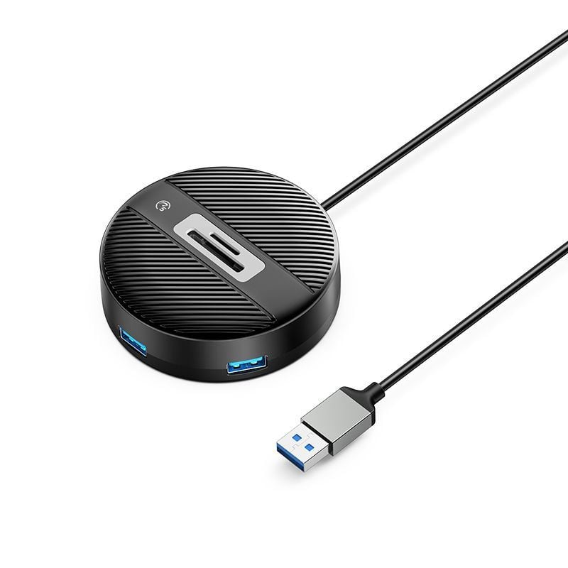 Orico YS5-U3-03-BK 4x USB 3.0 Hub + kártyaolvasó fekete Orico YS5-U3-03-BK 4x USB 3.0 Hub + kártyaolvasó fekete