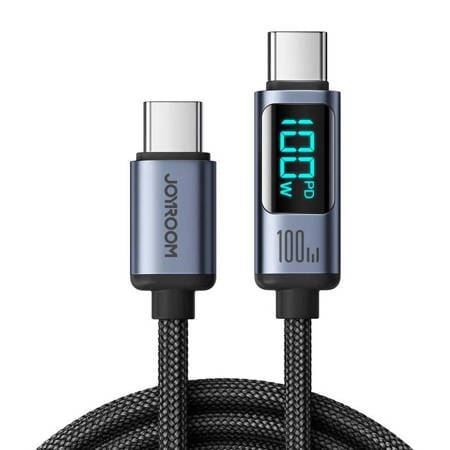 Joyroom S-CC100A16 USB-C - USB-C kábel 100W 1.2m fekete Joyroom S-CC100A16 USB-C - USB-C kábel 100W 1.2m fekete