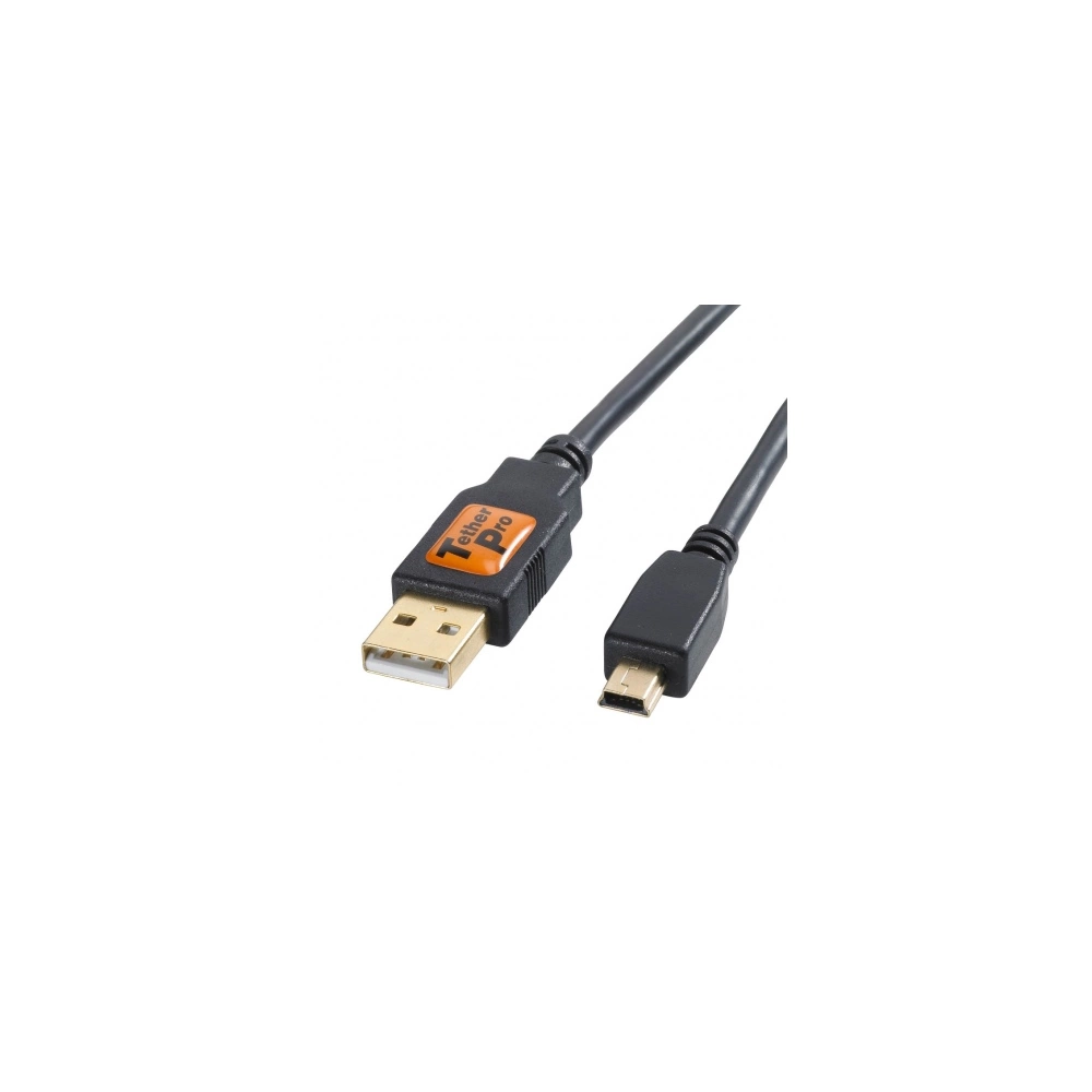 TETHER TOOLS TetherPro USB 2.0 Male to Mini-B 5 pin 15 Fekete TETHER TOOLS TetherPro USB 2.0 Male to Mini-B 5 pin 15 Fekete
