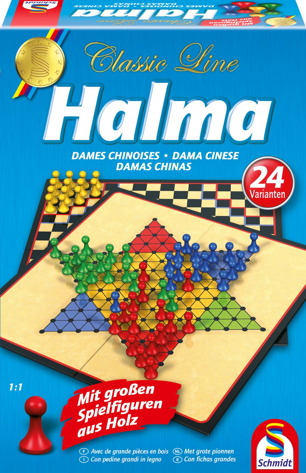 Schmidt Classic line, Halma társasjáték (4001504492175) Schmidt Classic line, Halma társasjáték (4001504492175)