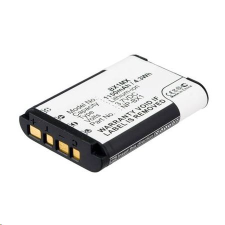 Real Power Sony NP-BX1 3.7V 1150mAh utángyártott akku Li-ion (BX1MX) Real Power Sony NP-BX1 3.7V 1150mAh utángyártott akku Li-ion (BX1MX)