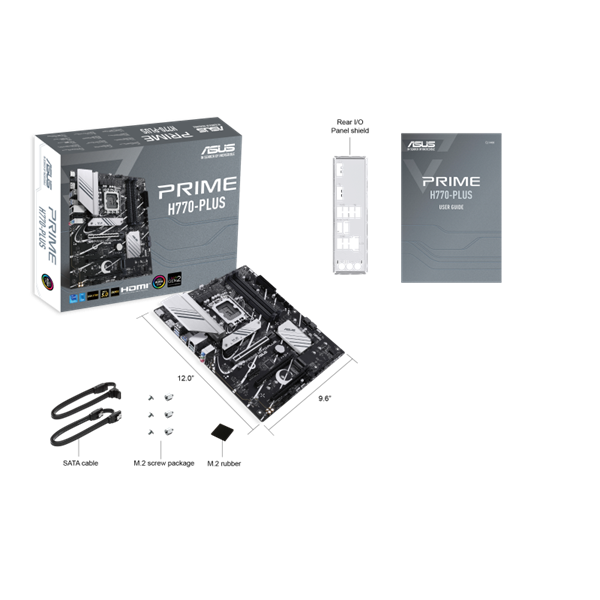 Asus Intel PRIME H770-PLUS s1700 H770, 4xDDR5 7200+MHz, 4xSATA3, 3xM.2, HDMI+DP Alaplap  