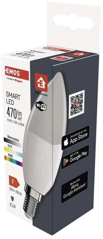 EMOS GoSmart okos LED fényforrás E14 4.8W (1525501500)