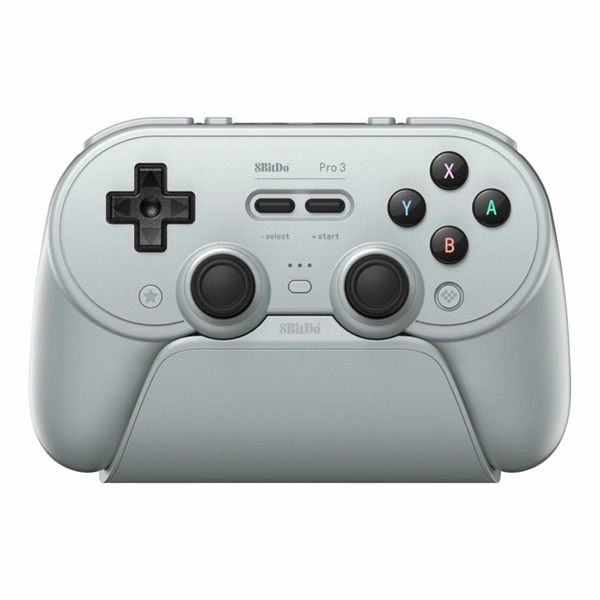 8BitDo Pro 3 Nintendo Switch / Switch 2 / PC / SteamOS / Mobil TMR Joystick vezeték nélküli kontroller Szürke
