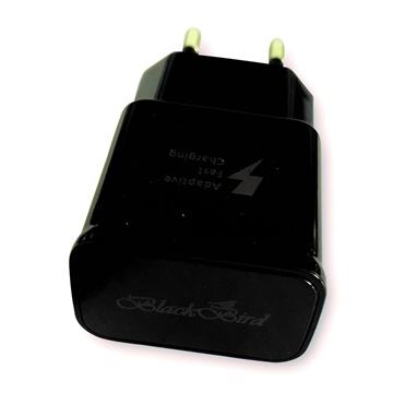 BlackBird hálozati adapter gyorstöltő 2A, fekete (BH995 BLACK)