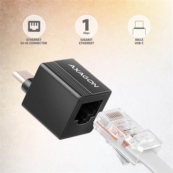 Axagon ADE-MINIC Type-C USB 3.2 - Gigabit Ethernet adapter Axagon ADE-MINIC Type-C USB 3.2 - Gigabit Ethernet adapter
