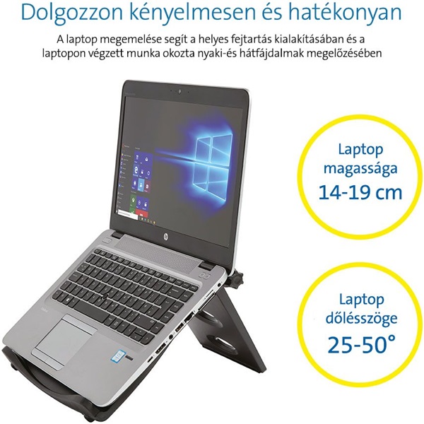 Kensington SmartFit Easy Riser állítható magasságú szürke notebook állvány